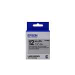 Epson C53S654019|LK-4SBM DirectLabel-etikettes black on silver metallic 12mm x 9m for Epson LabelWorks 4-18mm/36mm/6-12mm/6-18mm/6-24mm