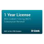 D-Link DSR-250-WCF-12-LIC software license/upgrade 1 license(s) Electronic License Delivery (ELD) 1 year(s) 12 month(s)