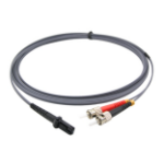 connektgear 3m Duplex Fibre Optic Multi-Mode Cable OM1 62.5/125 Micron MT to ST Grey