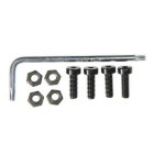 Brodit 215591 mounting kit Black, Silver