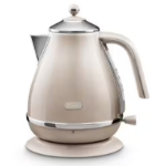 De’Longhi Icona Metallics electric kettle 1.7 L 3000 W Beige