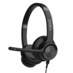 CODi A04618 headphones/headset Wired Head-band Office/Call center USB Type-A Black