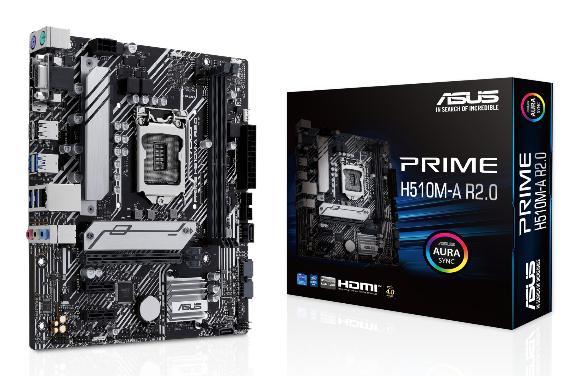 Image of ASUS PRIME H510M-A R2.0 Intel H510 LGA 1200 (Socket H5) micro ATX
