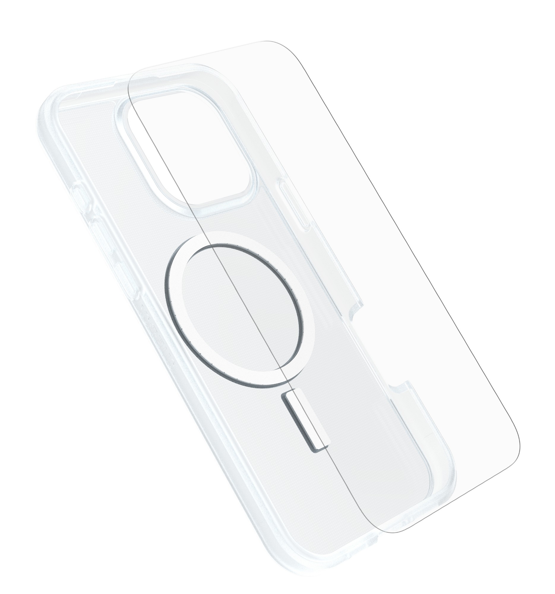 OtterBox React Series for MagSafe + Glass for Apple iPhone 16 Pro Max, Transparent