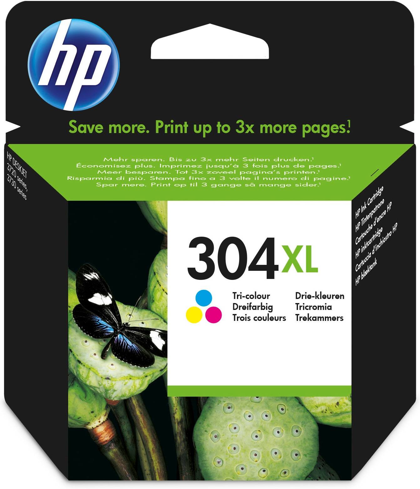 HP 304XL Ink Cartridge Tricolour N9K07AE