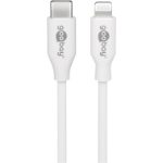 Goobay Lightning to USB-C, Charging and Sync cable, Apple fast charging up to 87 W, USB-C 480 Mbit/s, 2 m, white