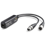 Audinate AES3 audio cable 4 x XLR (3-pin) RJ-45 Black