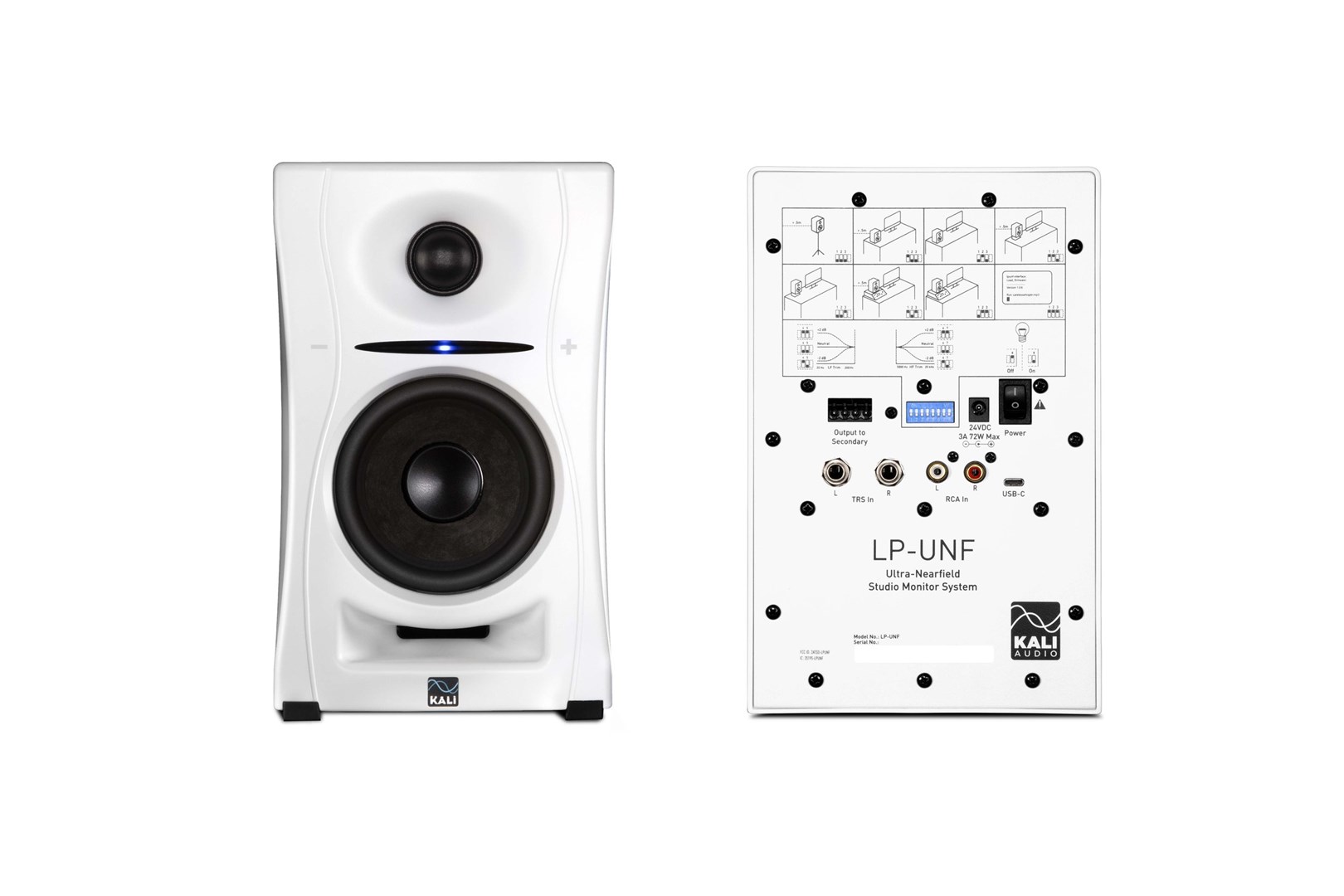KLD Kali Audio LP-UNF-WH - a pair of Bluetooth monitor speakers (white)
