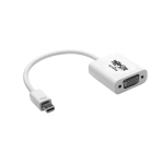 Tripp Lite P137-06N-VGA-V2 Keyspan Mini DisplayPort to Active VGA Adapter, Video Converter, DP1.2, (M/F), White, 6-in. (15.24 cm)