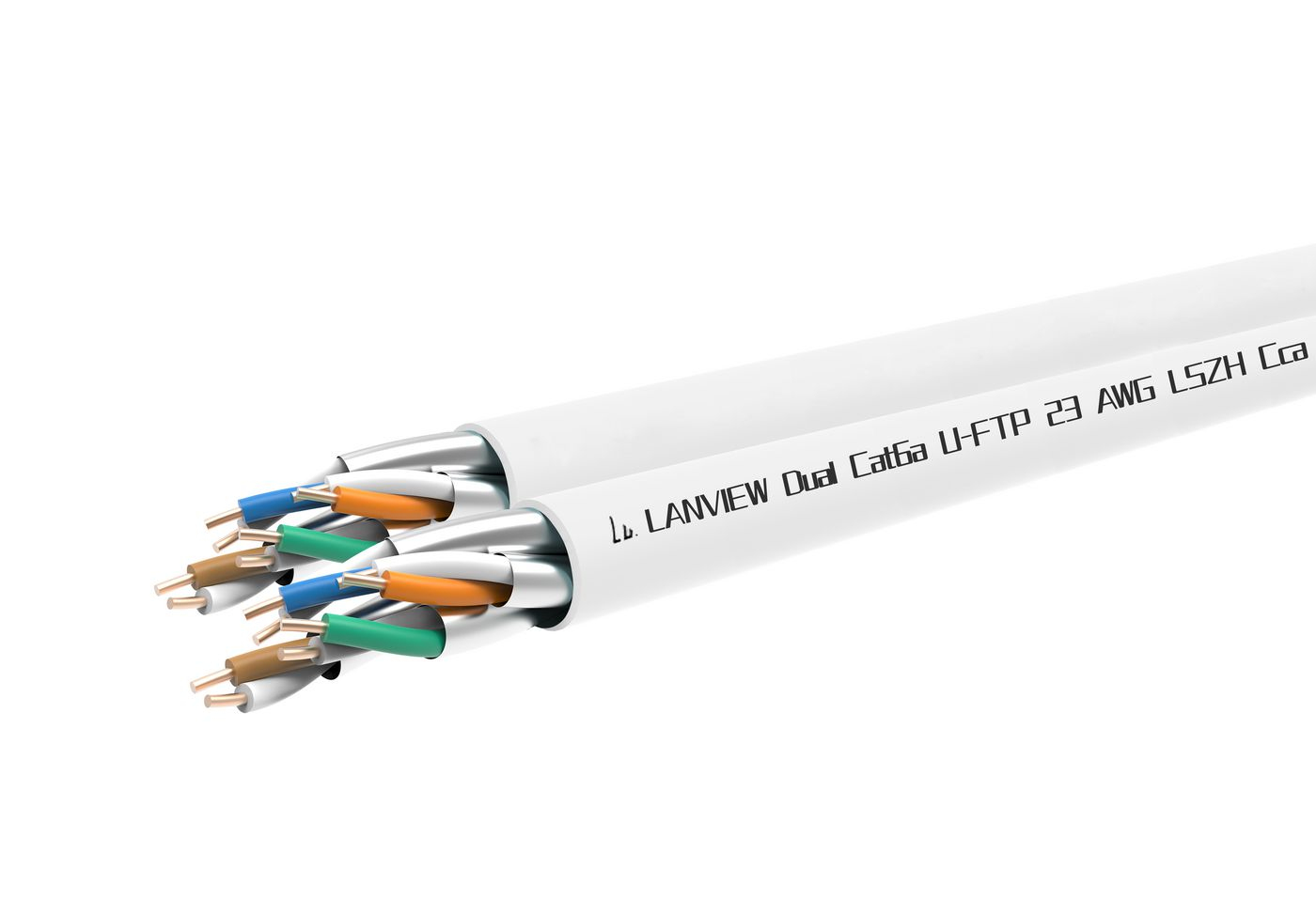 Lanview LVN122163 networking cable White 305 m Cat6a U/FTP (STP)