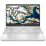 HP Chromebook 14a-nd0002na 3015Ce 35.6 cm (14") HD AMD 3000 4 GB DDR4-SDRAM 64 GB eMMC Wi-Fi 5 (802.11ac) Chrome OS Silver