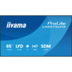 iiyama LH6575UHS-B2AG beeldkrant Digitale signage flatscreen 163,8 cm (64.5") LCD Wifi 500 cd/m² 4K Ultra HD Zwart Type processor Android 11 24/7