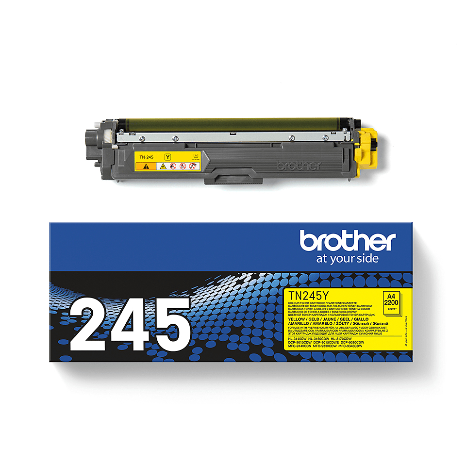 Brother TN-245Y Toner Cartridge High Yield Yellow TN245Y