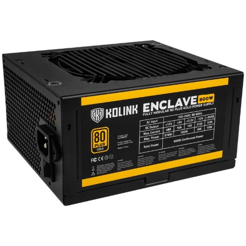 Kolink KL-G600FM power supply unit 600 W 20+4 pin ATX ATX Black
