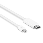 Axiom MDPMHDMIM03-AX video cable adapter 35.4" (0.9 m) Mini DisplayPort HDMI Type A (Standard) White