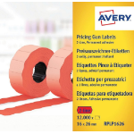 Avery RPLP1626 printer label Red Self-adhesive printer label