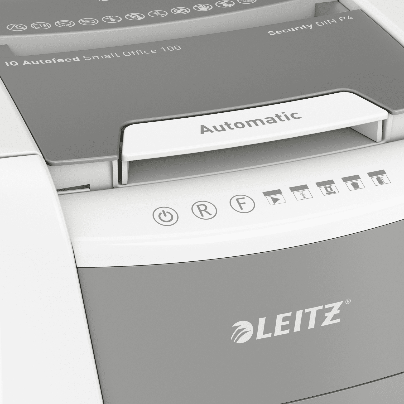 Leitz P4 34L paper shredder Cross shredding 55 dB 22 cm Silver, Black, White, Grey