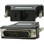 Perle DBA0011C RJ-45 DB-25 Black, Stainless steel