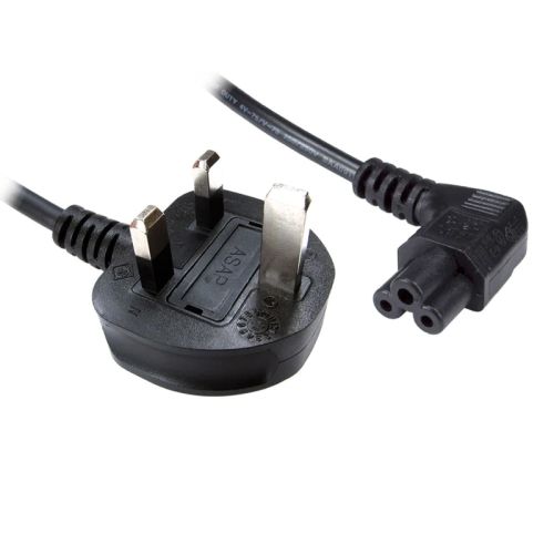 Image of Jedel UK Power Lead Cloverleaf Moulded Plug Right Angle Connector...