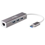AEROCOOL ASA USB Hub AT-HB-U60 | USB 3.0 to Ethernet, 3 x USB 3.0