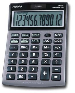 Image of Aurora DT661 calculator Desktop Silver