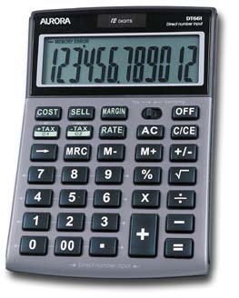Aurora DT661 calculator Desktop Silver