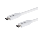 StarTech.com Cable de 2m USB-C a USB-C con capacidad para Entrega de Alimentación de 5A - USB TipoC - Cable de Carga USBC - Blanco