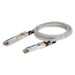 AddOn Networks MSA and TAA 400GBase-CU OSFP to QSFP-DD Direct Attach Cable (Passive Twinax, 2.5m)