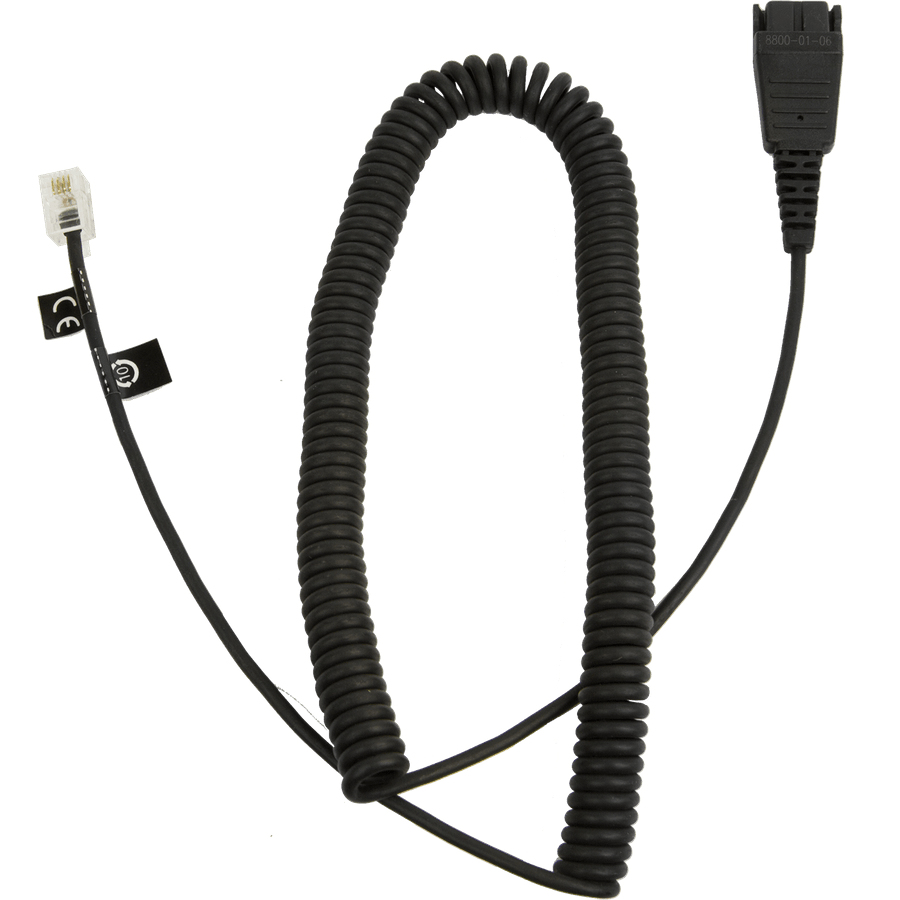 Image of Jabra 8800-01-06 telephone cable 0.5 m Black