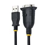 StarTech.com 1P3FP-USB-SERIAL kabelomvandlare (hane/hona) DB-9 USB Type-A Svart