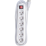 Microconnect MC-GRU0630DK power extension 3 m 6 AC outlet(s) Indoor White