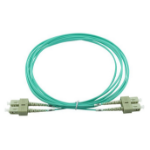 BlueOptics Duplex LWL Patchkabel SC-SC OM3 2 Meter InfiniBand cable 2 m Cyan