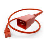 UNC PWCD-C19C20-20A-07F-RED power cable 83.9" (2.13 m) C19 coupler C20 coupler