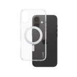 PanzerGlass CARE by ® Feature Case Transparent w. Silver Kickstand & MagSafe iPhone 16 Plus