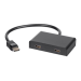 Monoprice 21974 video cable adapter DisplayPort 2 x HDMI Black