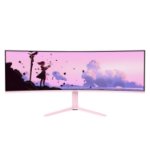 Arozzi Nova 49” Curved computer monitor 124,5 cm (49") 5120 x 1440 Pixels Dual QHD LED Roze