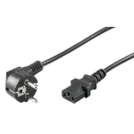 Microconnect PE010418 power cable Black 1.8 m Power plug type E+F C13 coupler