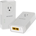 NETGEAR Powerline 2000 + Extra Outlet 2000 Mbit/s Ethernet LAN White 1 pc(s)