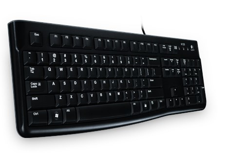Logitech K120 keyboard USB AZERTY French Black
