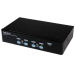 StarTech.com 4 Port StarView USB KVM KVM switch Rack mounting Black