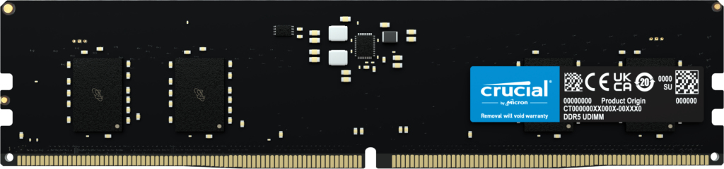 Image of Crucial CT8G48C40U5 memory module 8 GB 1 x 8 GB DDR5 4800 MHz ECC