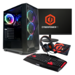 CyberPower Eurus AMD Ryzen 5 5600G 8GB RAM 500GB M.2 NVMe SSD + 23.8 Inch 100Hz 1ms Gaming Monitor