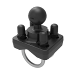 RAM Mounts Double U-Bolt Ball Base for 1" - 1.25" Rails