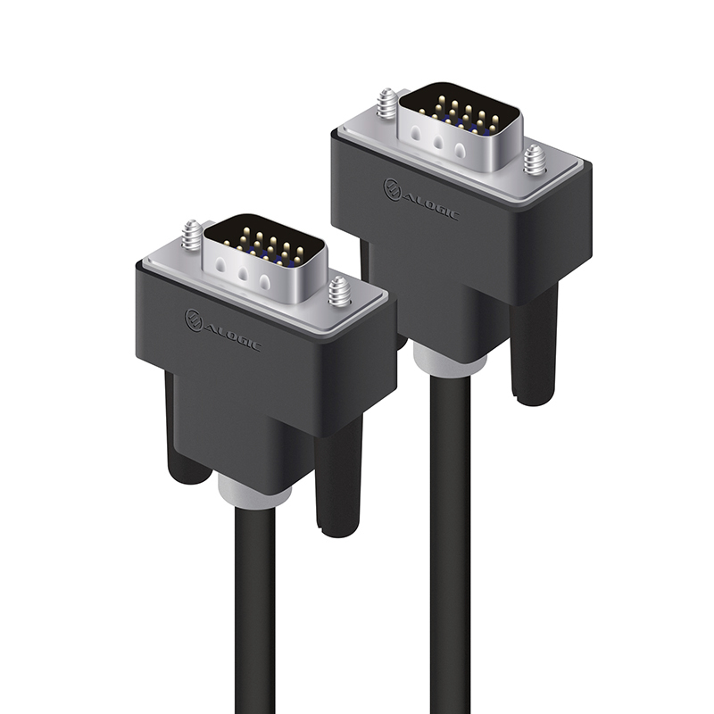 Photos - Cable (video, audio, USB) ALOGIC 2m VGA/SVGA Premium Shielded Monitor Cable With Filter - Male t VGA 