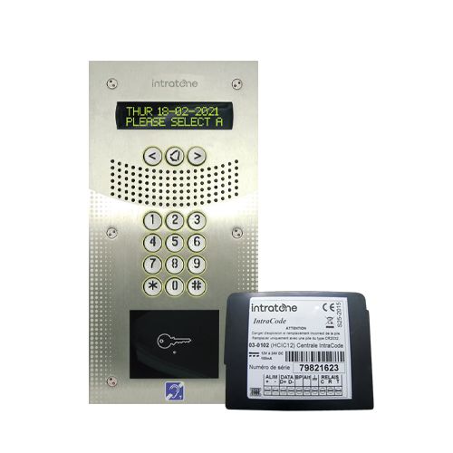 SC-02 Video Intercom with  Built-in Proximity Reader and  1 Door Central Unit (03-0102) - Stainless Steel finish