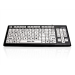 Accuratus Monster 2 keyboard USB QWERTY UK International Black, White