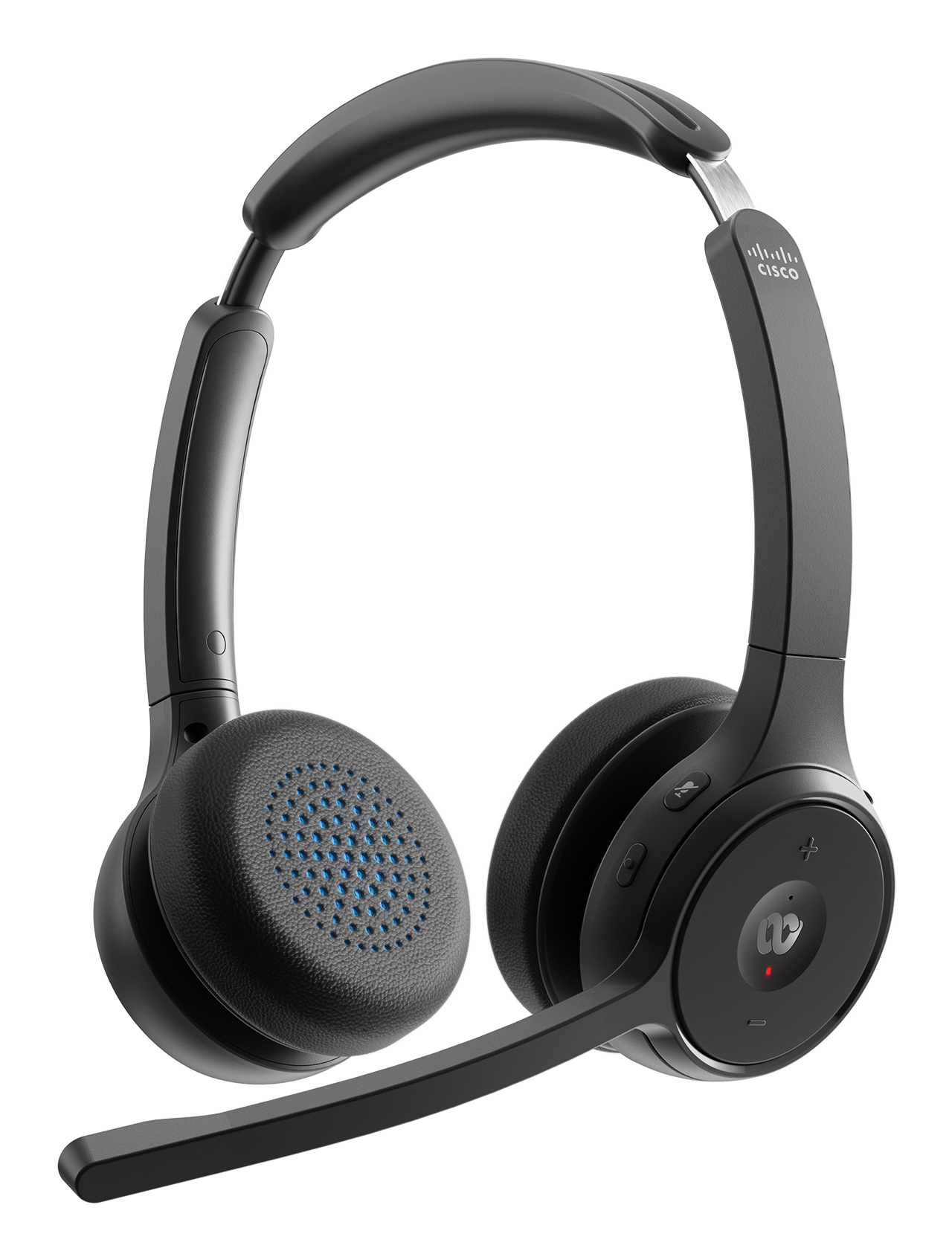 Cisco Black Headset 722. Wireless Dual On-Ear Bluetooth Headset With Webex B