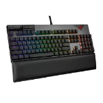 ASUS ROG STRIX FLARE II RGB Mechanical Gaming Keyboard w/ PBT Keycaps, USB, ROG NX Red Switches, Detachable Wrist Rest