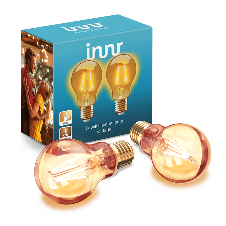 INNR Lighting Wifi Filament Bulb E27-2-Pack