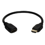 QVS HDXG-0.5F HDMI cable 5.91" (0.15 m) HDMI Type A (Standard) Black